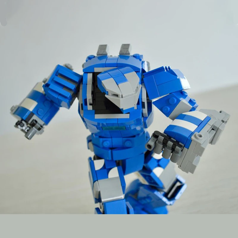 524pcs MOC High-Tech Powered Exosuit Mark 38 Igor Super Heroes Building Blocks Hadiah Natal Seri Master Edisi Kolektor