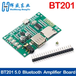 BT201 Dual Mode 5.0 Bluetooth Lossless Audio Power Amplifier Board Module Tf Card U Disk Ble Spp Serial Port Transparent Trans