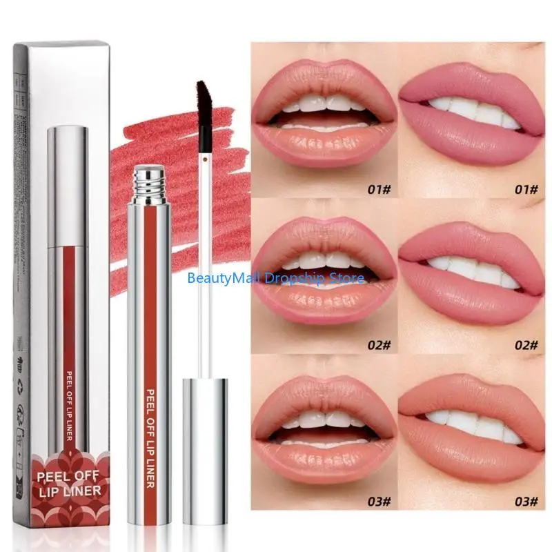 40JD Peels Offs Stain Lip Liner, Última tatuagem Liner Peels Offs Finish
