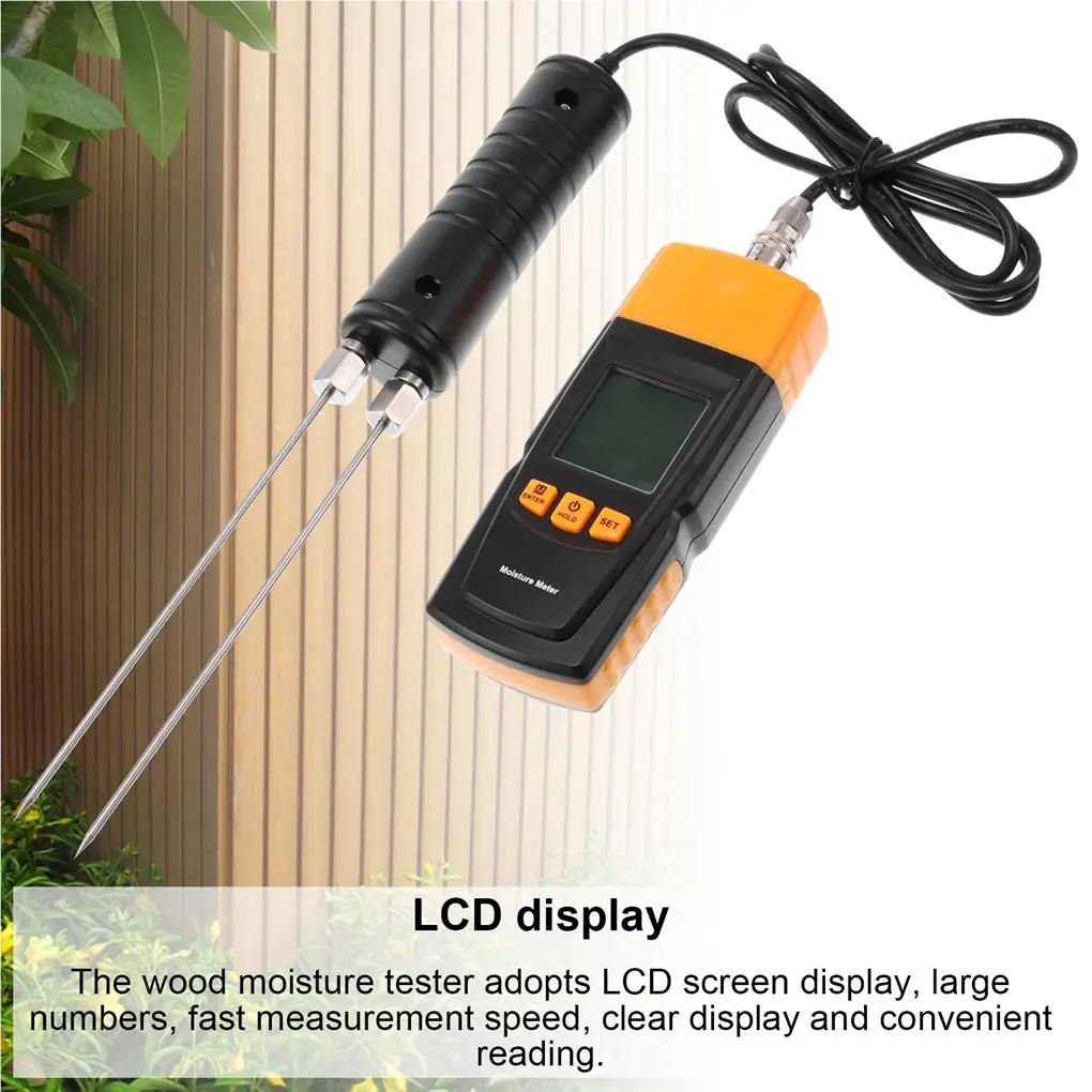 Wood Moisture Meter Digital Humidity Tester Portable Wood Moisture Meter GM620 2~70% Electrical Woodworking Hygrometer