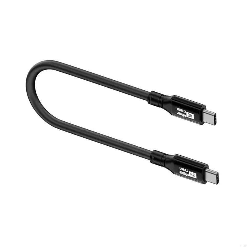 95AF USB C إلى USB C شحن كابل 100W فريدة الشحن النوع C نقل بيانات دعم سلك الطاقة للأجهزة اللوحية لوحات المفاتيح