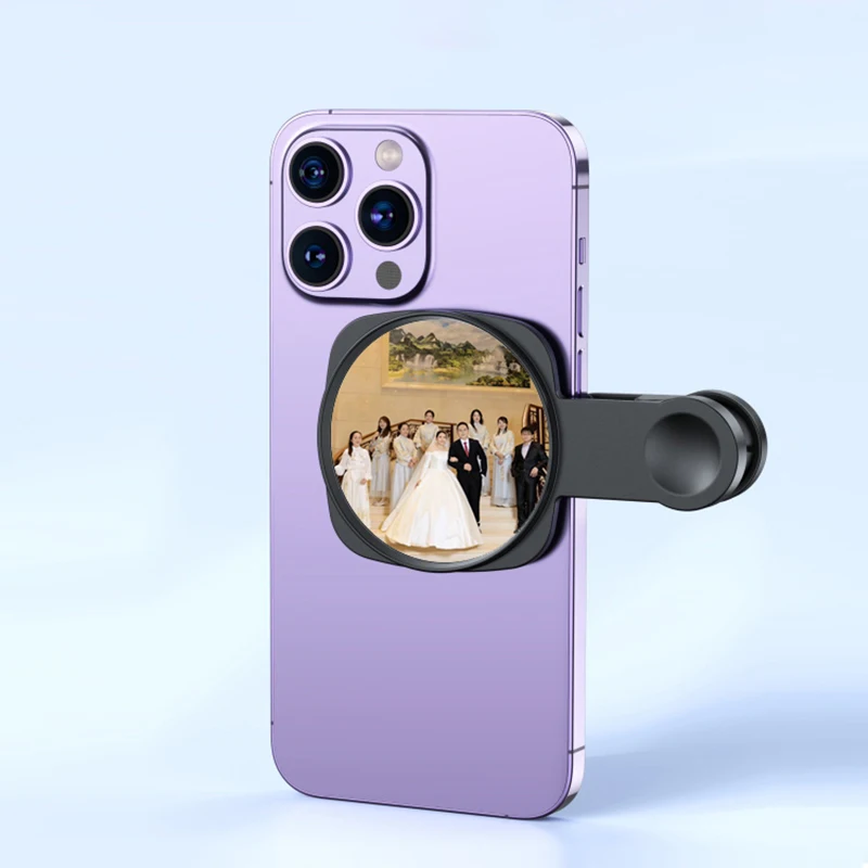 Smartphone Camera Mirror Reflection Clip Kit Portable Mobile Phone Camera Mirror Clip With Storage Bag Phone Rear Selfie Mirror