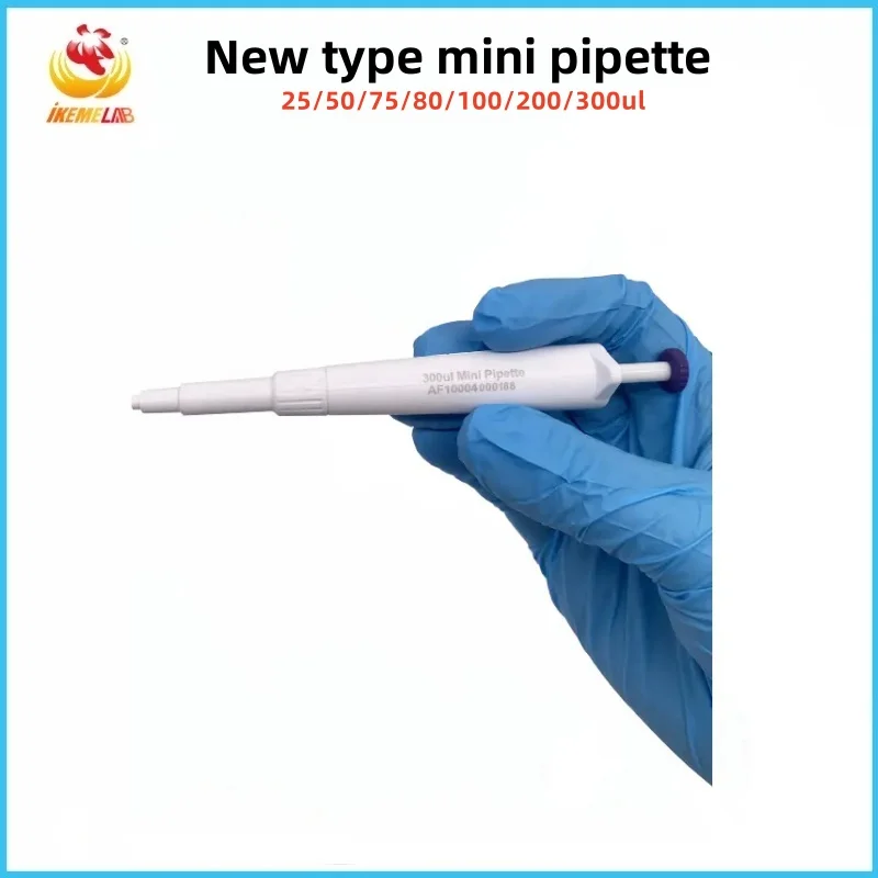 IKEME 25ul 50ul 75ul 80ul 100ul 200ul 300ul Lab New Mini Pipette Micropipetas Automatic Pipeta Micropipette Laboratory Pipette