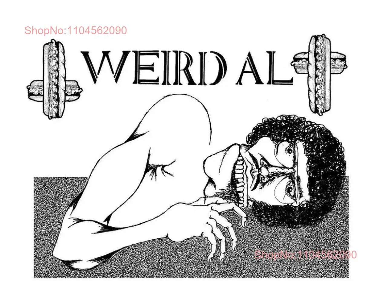 

Футболка Weird Al Void SpliT с трафаретной печатью и длинными или короткими рукавами