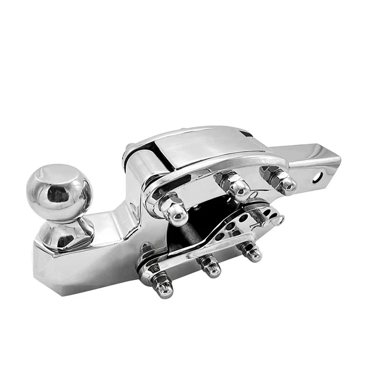 YH3093 Stainless Steel Trailer Hook Adjustable Elevated Arm 15T Load Capacity 16.5x42cm for Yacht Pickup Towing