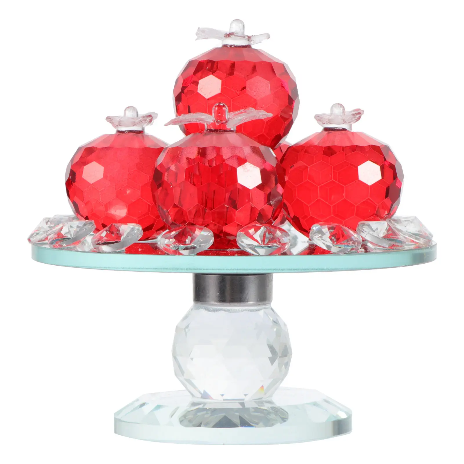 

Износостойкая хрустальная подставка для фруктов, креативное украшение для рабочего стола, уникальная фигурка-подставка для фруктов для новоселья