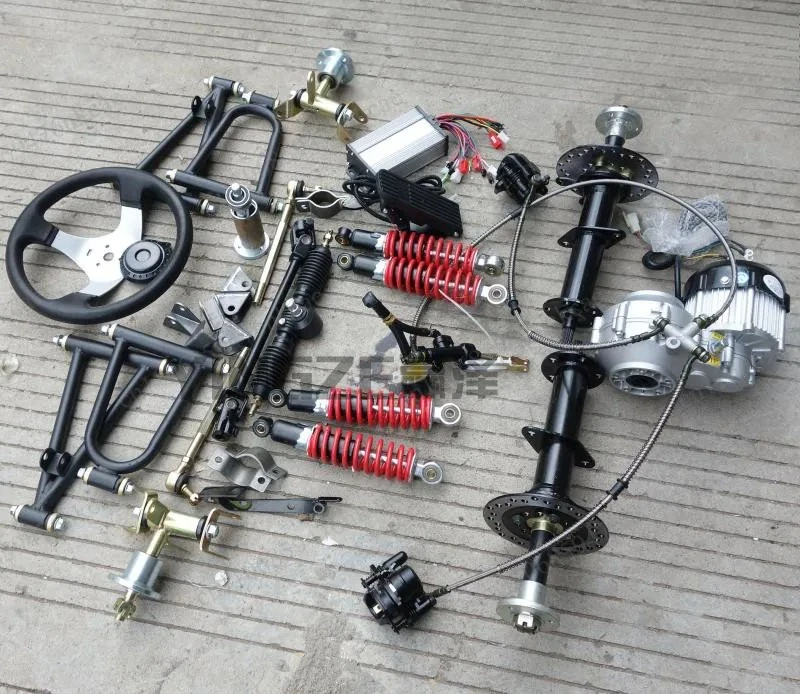 Modification of Electric Four-wheel Accessories, Front Suspension, Steering Differential, Axle Drive Motor, Rear Axle 6 Inches