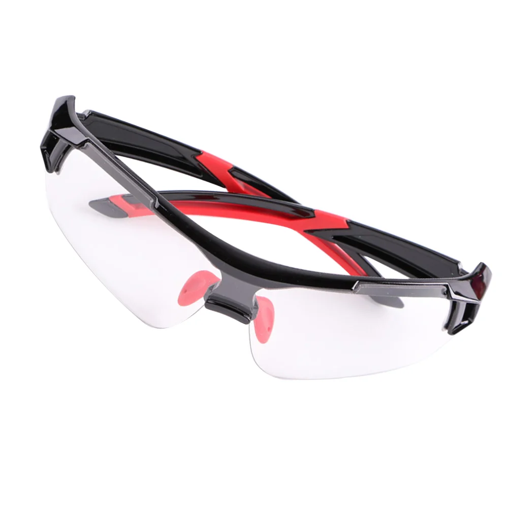 

Discolor Windproof Riding Glasses Protective Motorcycle Goggles Glasses for Sports Outdoor （Red） Cycling Glasses