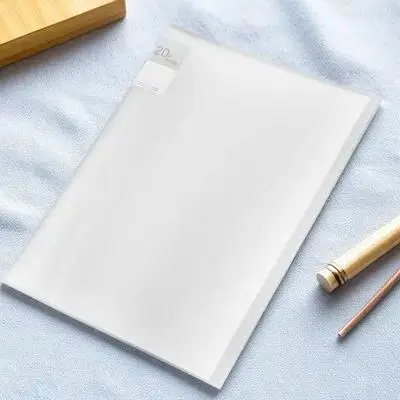 

File Folder Document Organizer Large Capacity Multi-Layer Transparent Plastic File Pouch for Office Conference Study Storage