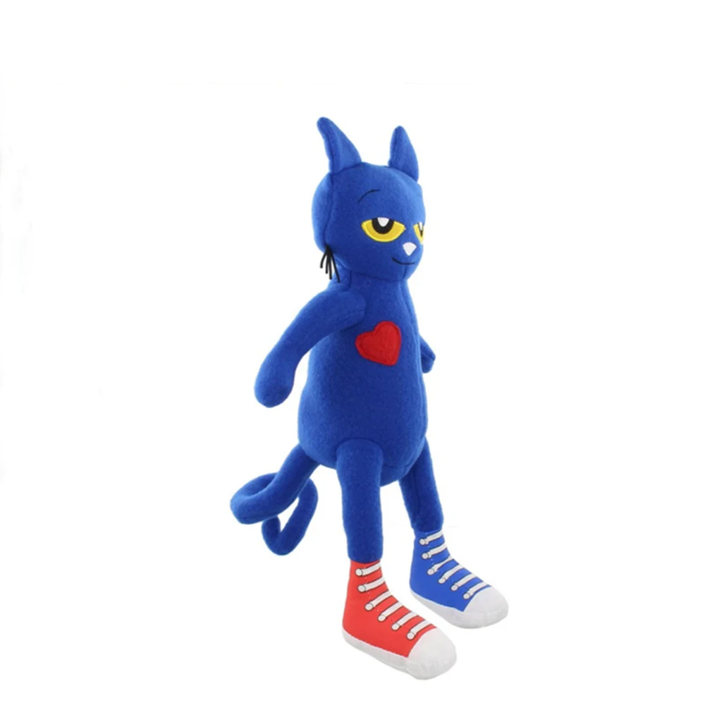 25cm Pete Cat Plush Toy Cartoon Pete Cat Preschool Education Book Plush Doll Cute Blue Cat Baby Sleeping Stuffed Doll Toys