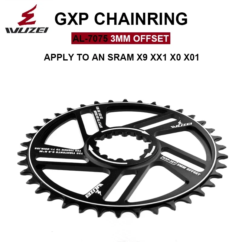 1mm/3mm Offset Chainring 34T 36T 38T 40T 42T MTB Bicycle Chainwheel Narrow Wide Star Bike For  Sprockets for SRAM X9 XX1 X0