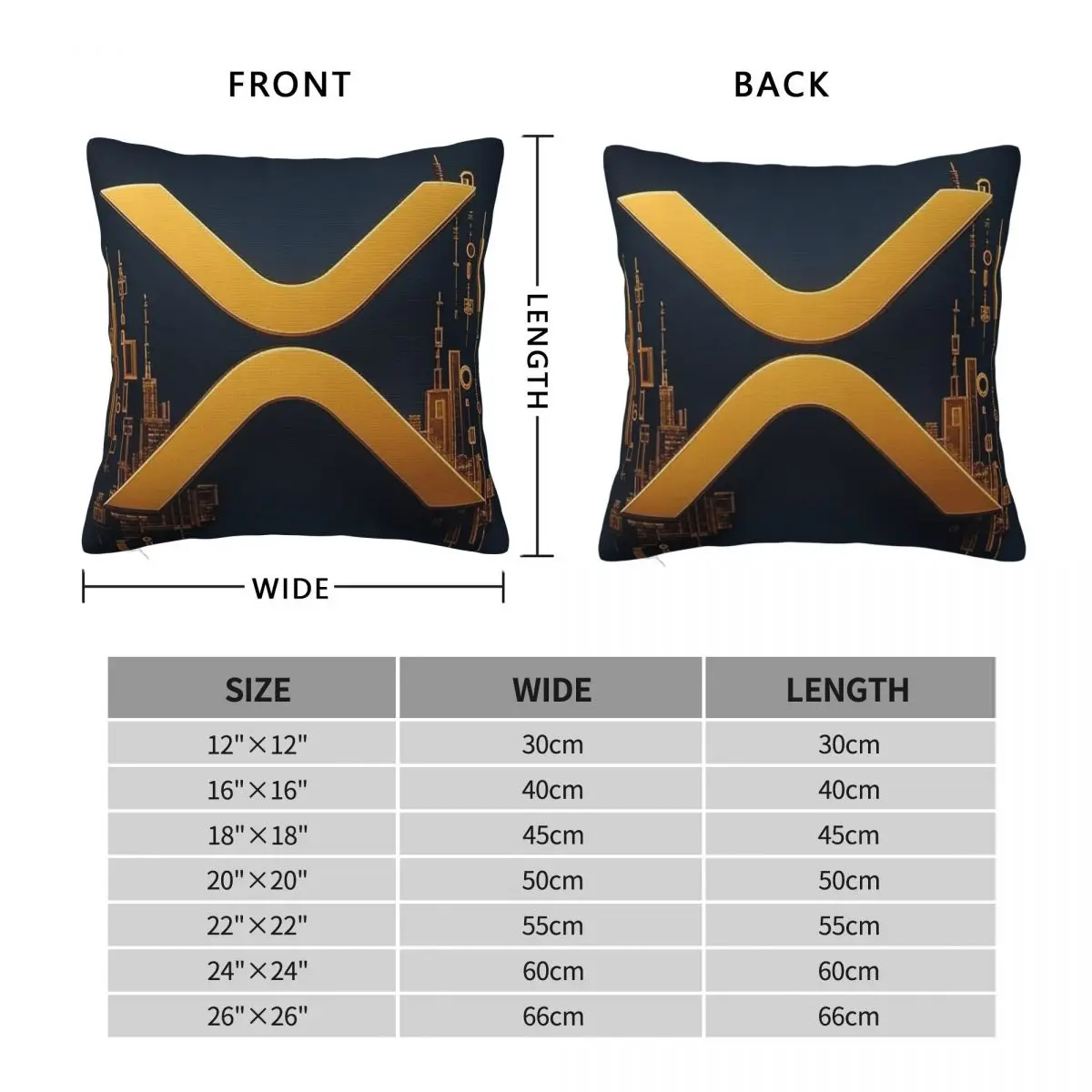 Xrp The Golden Innovation Square Pillowcase Polyester Linen Velvet Creative Decor Throw Pillow Case Sofa Seater Cushion Cover