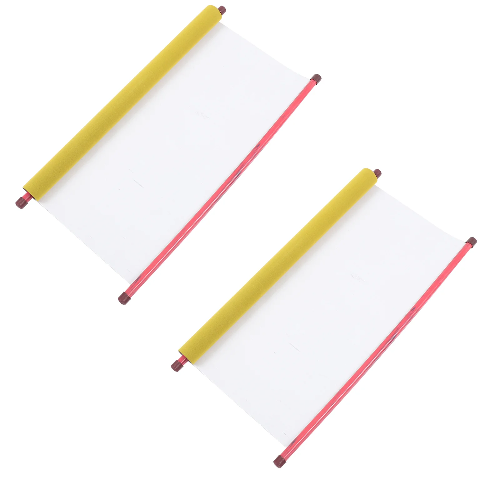 

2 Pcs Scroll Water Writing Cloth Pen Calligraphy Scrolls Painting Supplies Paper
