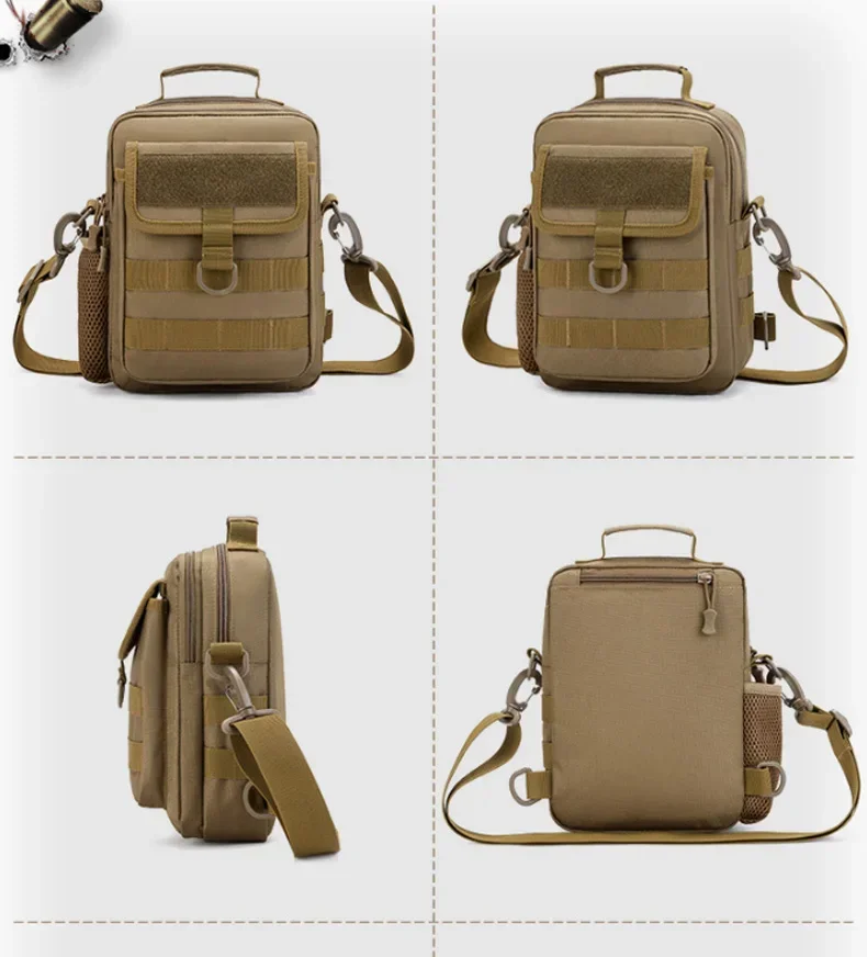 Taktische Militär-Hüfttasche, Molle Outdoor-Handtasche, wasserdichte Tasche, Camping, Reisen, Wandern, Trekking, Jagd, Umhängetaschen – Detail 12