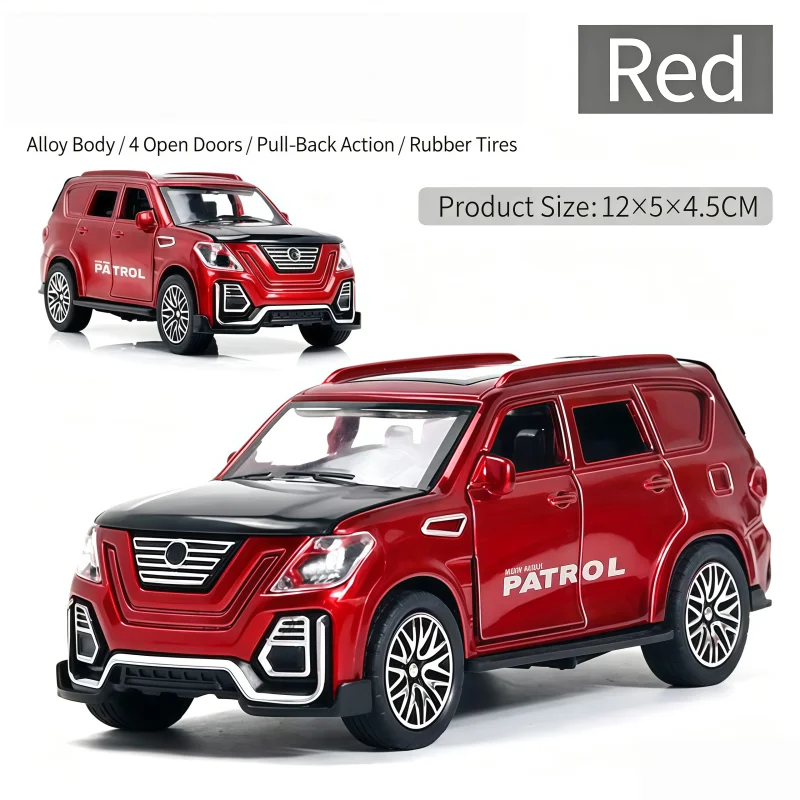 Bagged 1:36 Alloy SUV Model Car, Return Toy Car, Hood, 4 Doors, Tailgate Can Be Opened, Simulated Off-Road Car, Boy Collection G