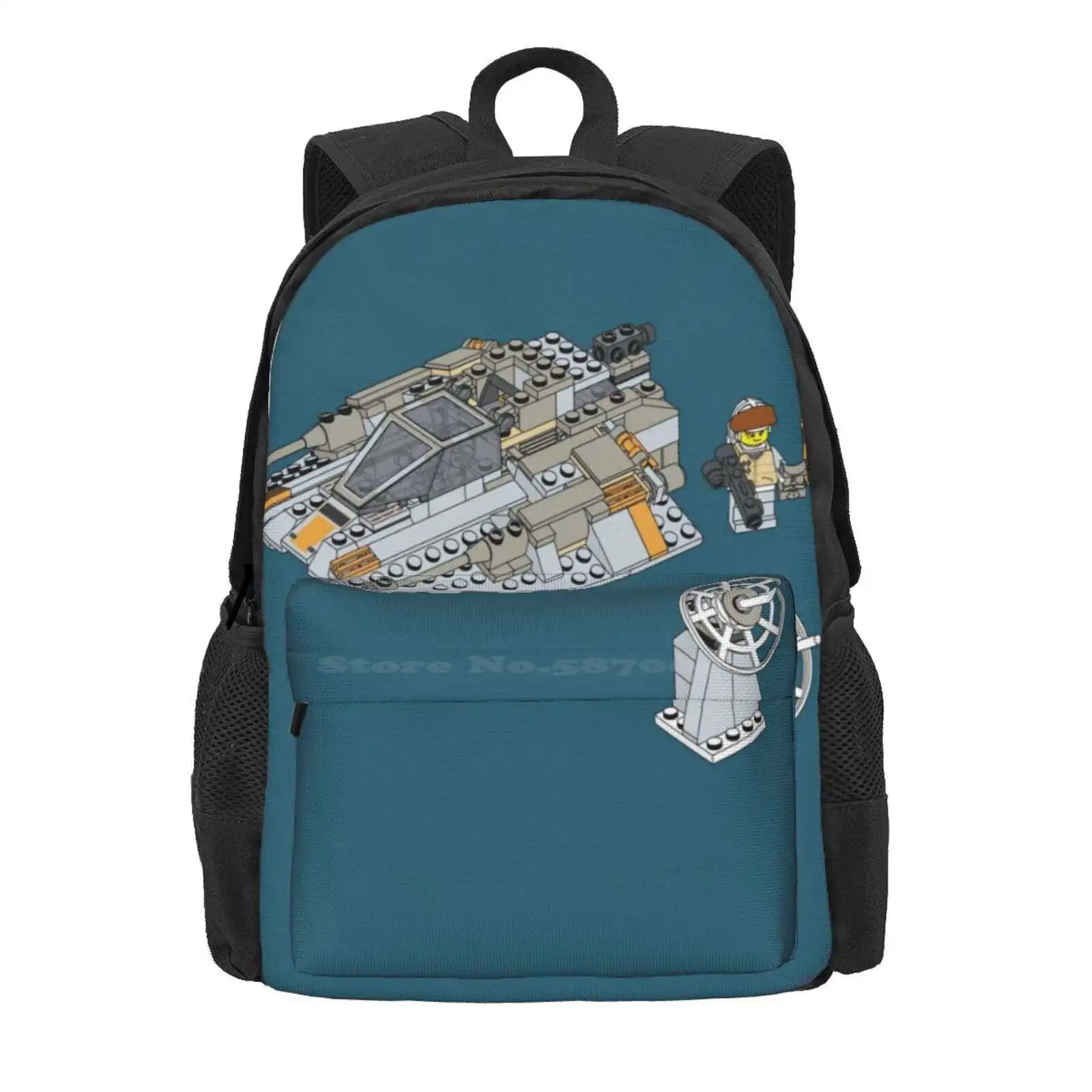 Snowship Hot Sale Schoolbag Backpack Fashion Bags 90S Toys Interlocking Building Blocks Sci Fi Epic Space Saga Retro Tcs 1999