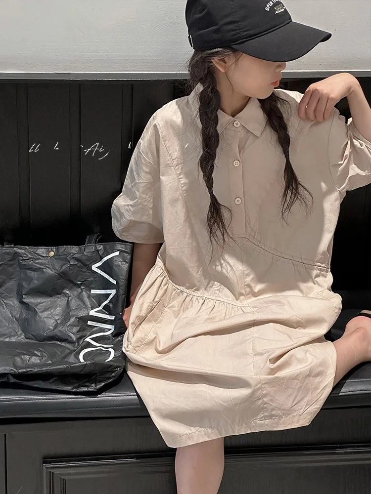 robe-de-style-princesse-a-manches-courtes-pour-enfants-vetements-d'ete-a-la-mode-pour-filles-tissu-en-coton-jupe-trapeze-robe-de-style-coreen