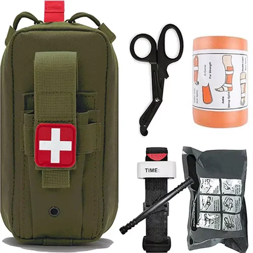 Kit de primeros auxilios Molle, Kit de supervivencia, bolsa, soporte para enfermería, equipo doméstico, herramientas de Camping, Kit de senderismo de emergencia