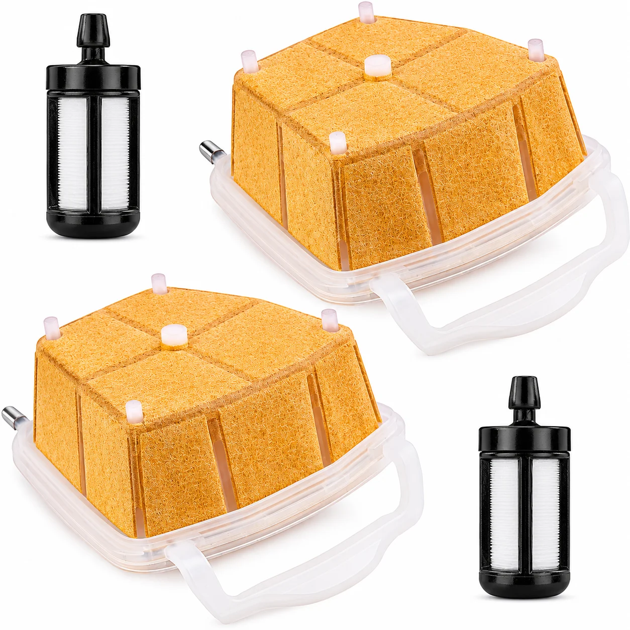 Air Filter + Fuel Filter Tune Up Kit for Stihl MS311 MS362 MS362C MS391 Chainsaw, 2PCS Each, Replaces 11401404401 1140 140 4401