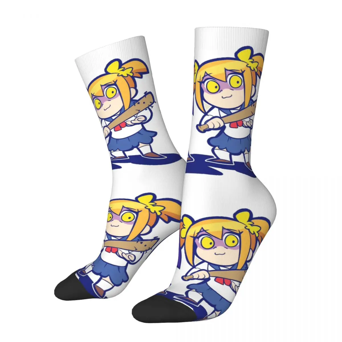 

Funny Crazy compression Fight Sock for Men Hip Hop Vintage Pop Team Epic Anime Happy Quality Pattern Printed Boys Crew Sock