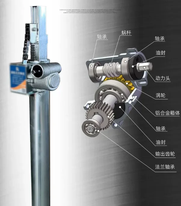 1pcs Folding hand electric dual-purpose crane, air conditioning installation, lifting tool