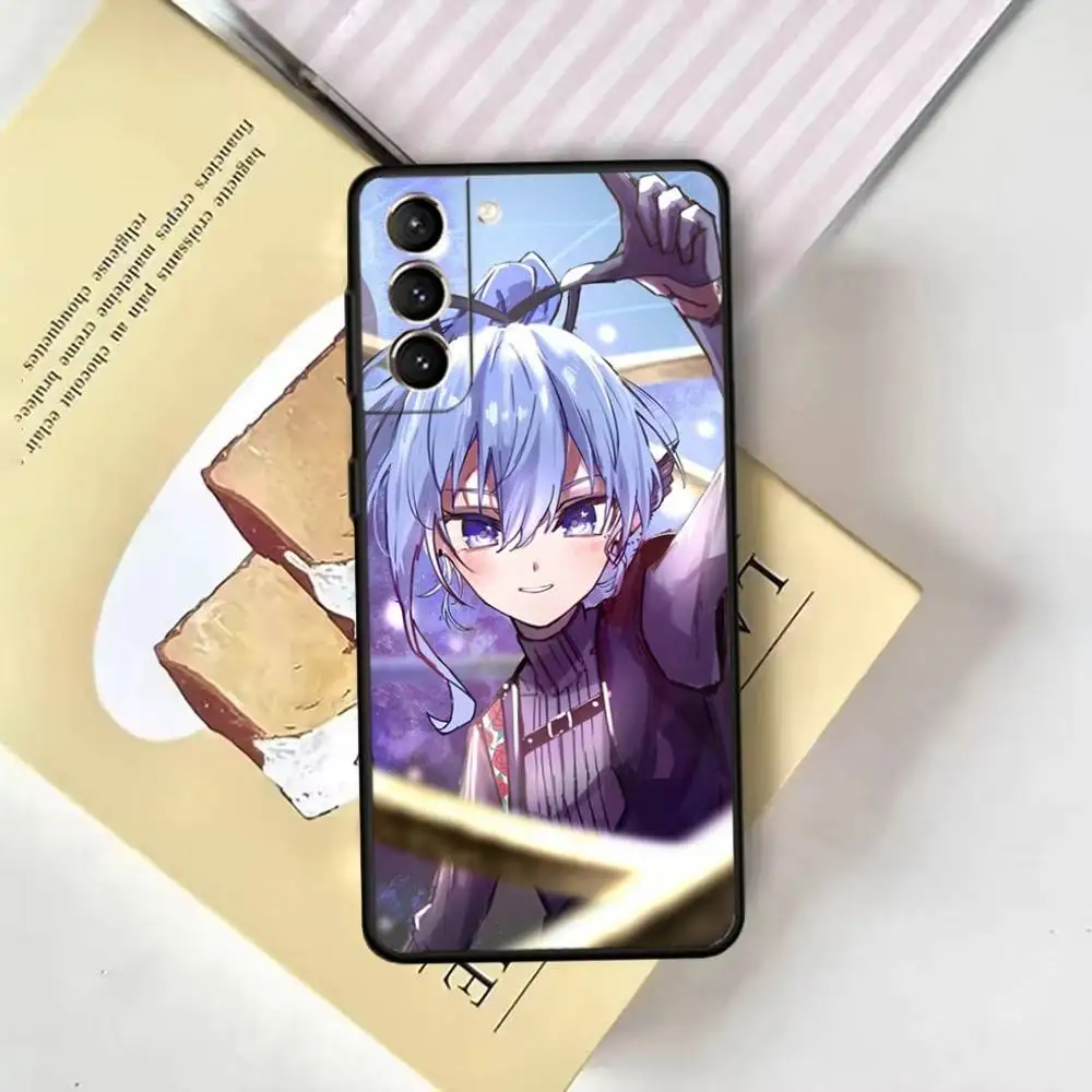 Suisei H-Hoshimachi 電話ケース Samsung GalaxyA13、21s、22、31、32、52、53、71、72、73、ソフトブラックカバー