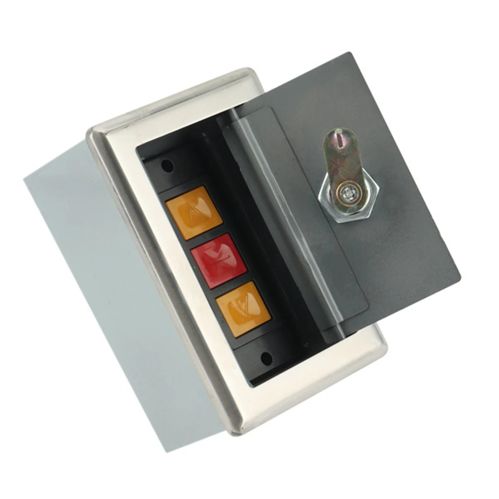 Garage Door Opener, Electric Door Roll Switch Lock Box, Mounted Concealed Button Switch C
