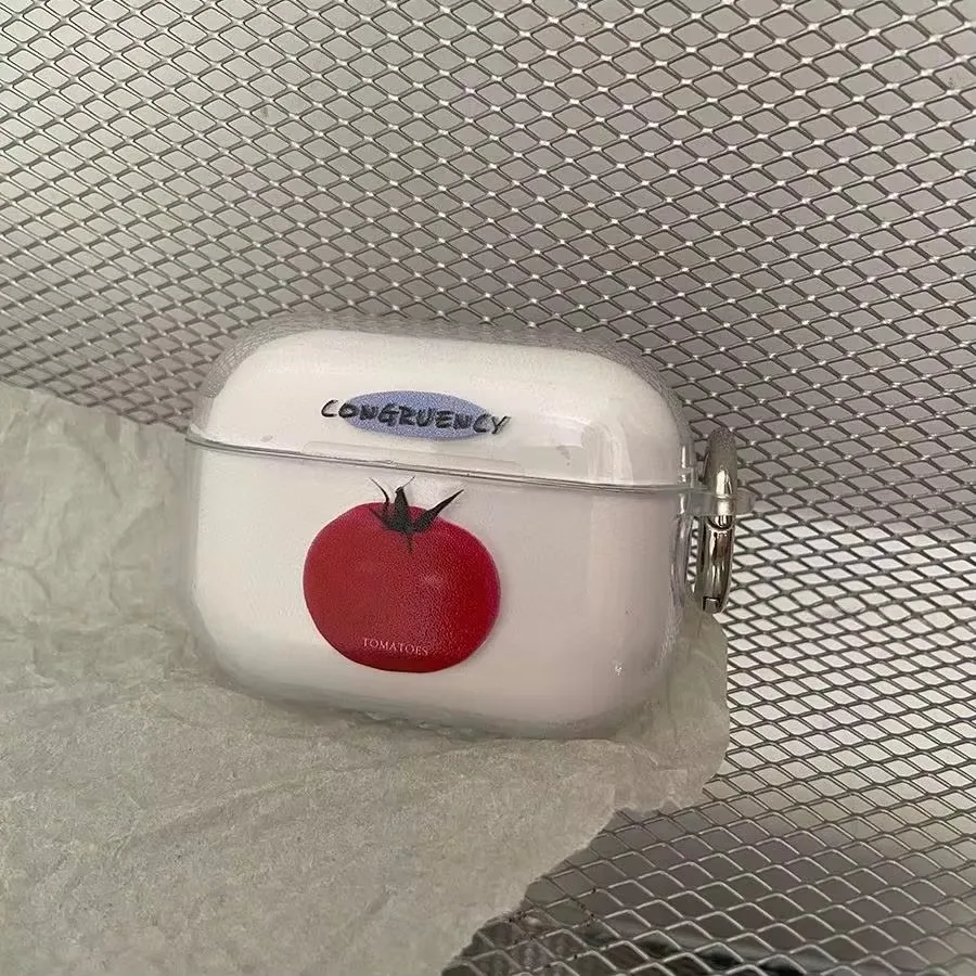 Simple RedTomato Case For AirPods 4 3 1 2 Gen Earphone Protecitve Case For AirPods Pro2, Pro3,Pro TPU Clear Shockproof Cover