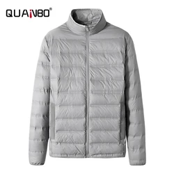 Abbigliamento uomo di tendenza oversize 5XL 6XL 7XL 90% piumino d'anatra bianco autunno e inverno piumini Casual da uomo d'affari