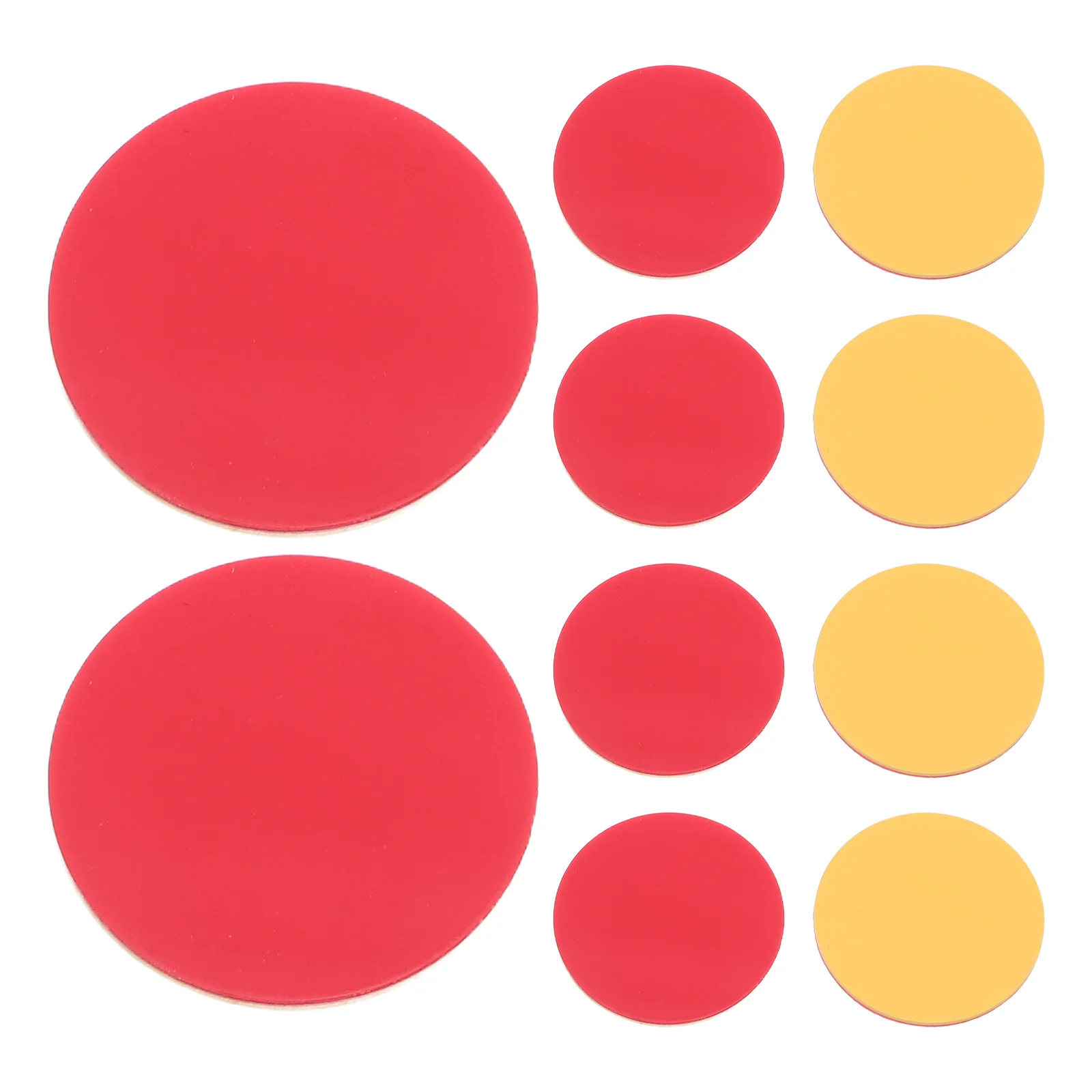 100Pcs Plastic Two-Color Red Yellow Counters Math Manipulatives Kindergarten Classroom Counting Sorting Patterning Educational