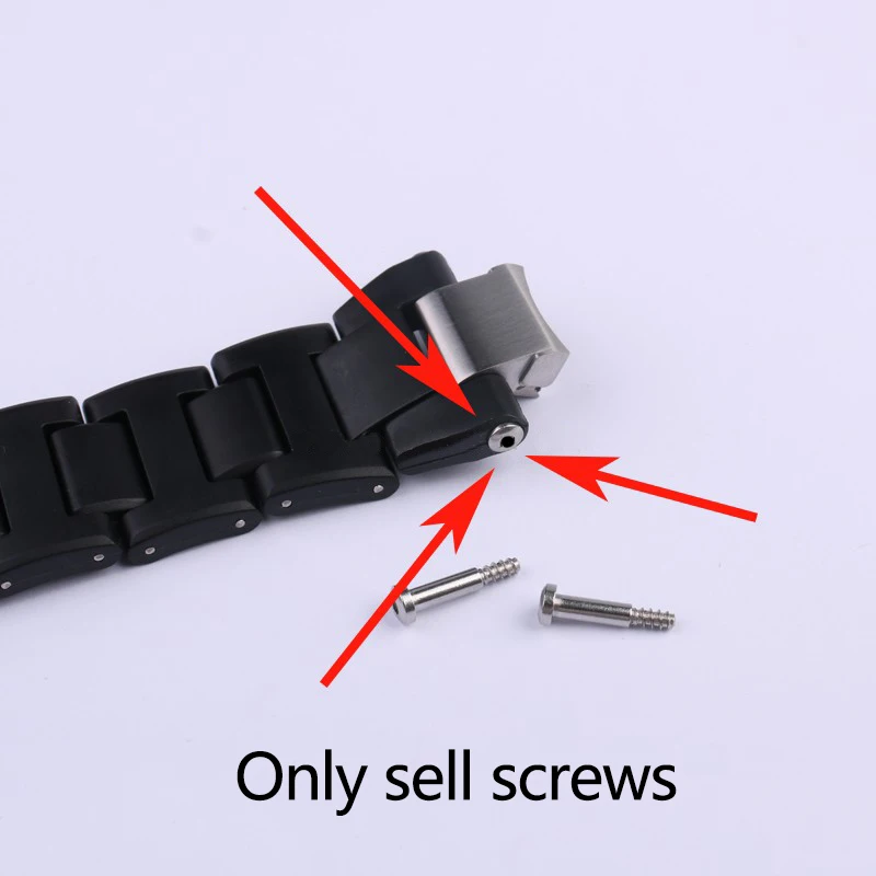 For G-SHOCK Casio Steel Heart GST-B100/210/W110/W300/S100 Replacement Watch Strap Stainless Steel Screw Interface Accessories