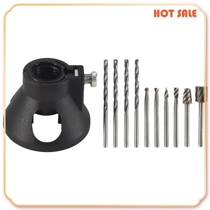

ABFA 11 шт. универсальный комплект направляющих для резки хвостовик HSS фрезы и 4 шт. спиральное сверло для вращающихся инструментов