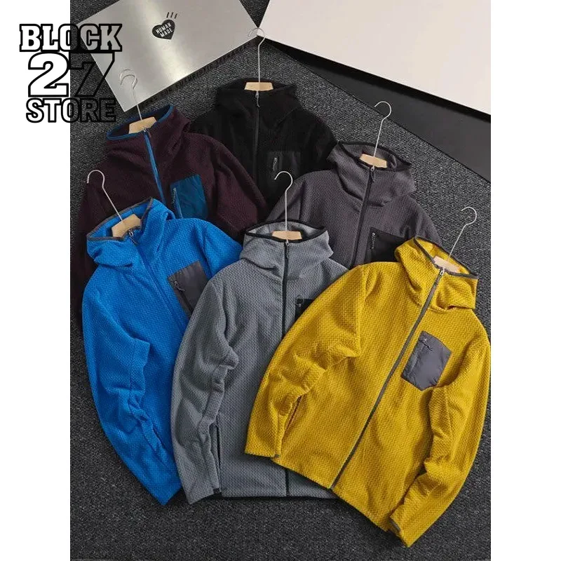 

Harajuku утолщенная флисовая толстовка с капюшоном, мужская свободная теплая спортивная одежда, весна-осень-зима, повседневная уличная одежда, верхняя одежда, новинка