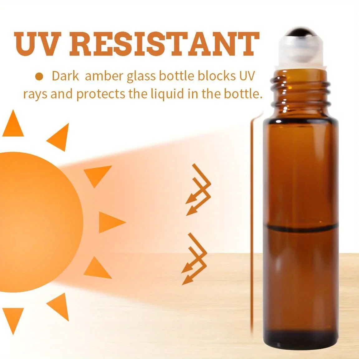 8/30 個ガラスロールオンボトル 10 ミリリットル空のエッセンシャルオイルローラーボトルステンレス鋼ボールスポイトピペットトラベルアクセサリー