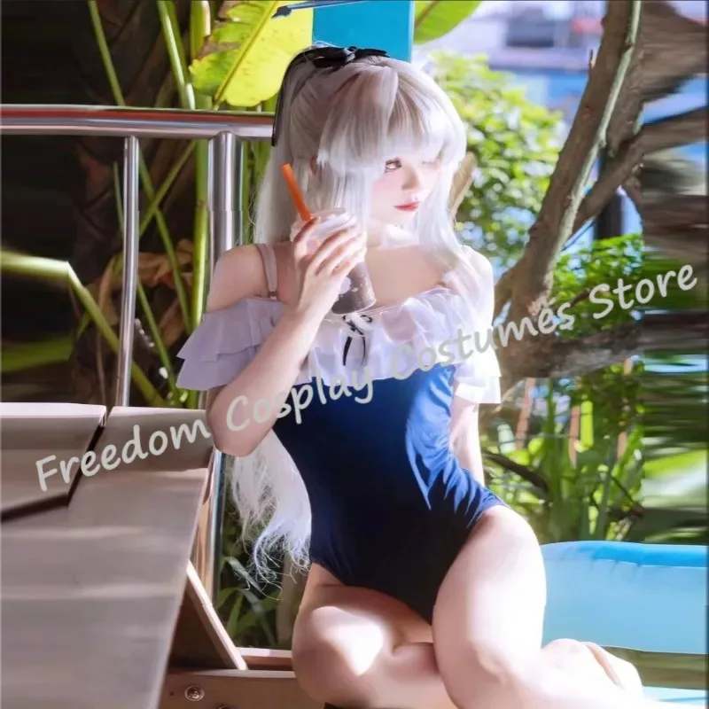 

Tsukiyuki Miyako Blue Archive Косплей Костюм Парик Мияко сексуальный Купальник Летняя Пляжная Сумка Купальники Хэллоуин Карнавальный Наряд