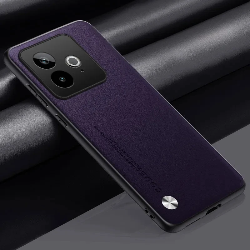 Einfache Leder Telefon Fall für Realme GT 7, Matte Silikon Weiche Stoßstange Abdeckung Fällen Für Realme GT7 GT 7T GT 7Pro Funda – Detail 8