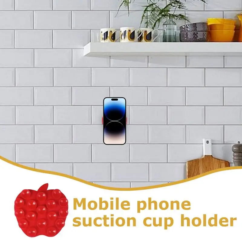 Силиконовый чехол на присоске для телефона, двухсторонняя липкая подставка для телефона на присоске, модная подставка для мобильного телефона, прочный держатель