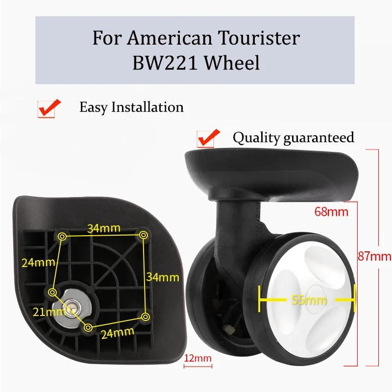 

Запасные колеса для чемоданов American Tourister BW221: универсальные ролики для багажных кейсов, бесшумные, износостойкие