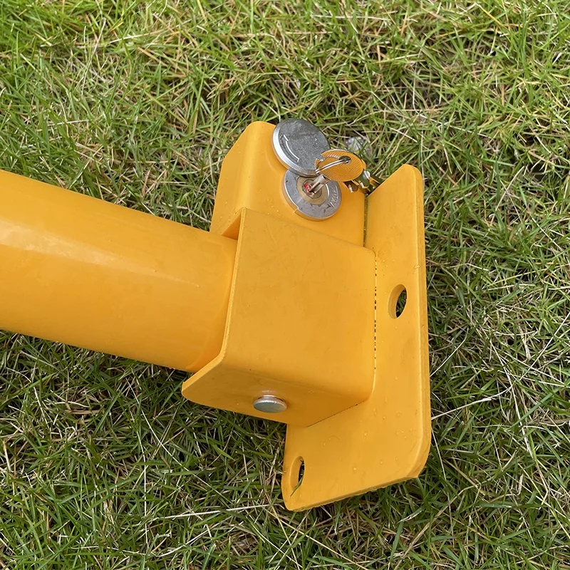 حاجز قفل وقوف السيارات قابل للطي مع قفل ومسامير #5