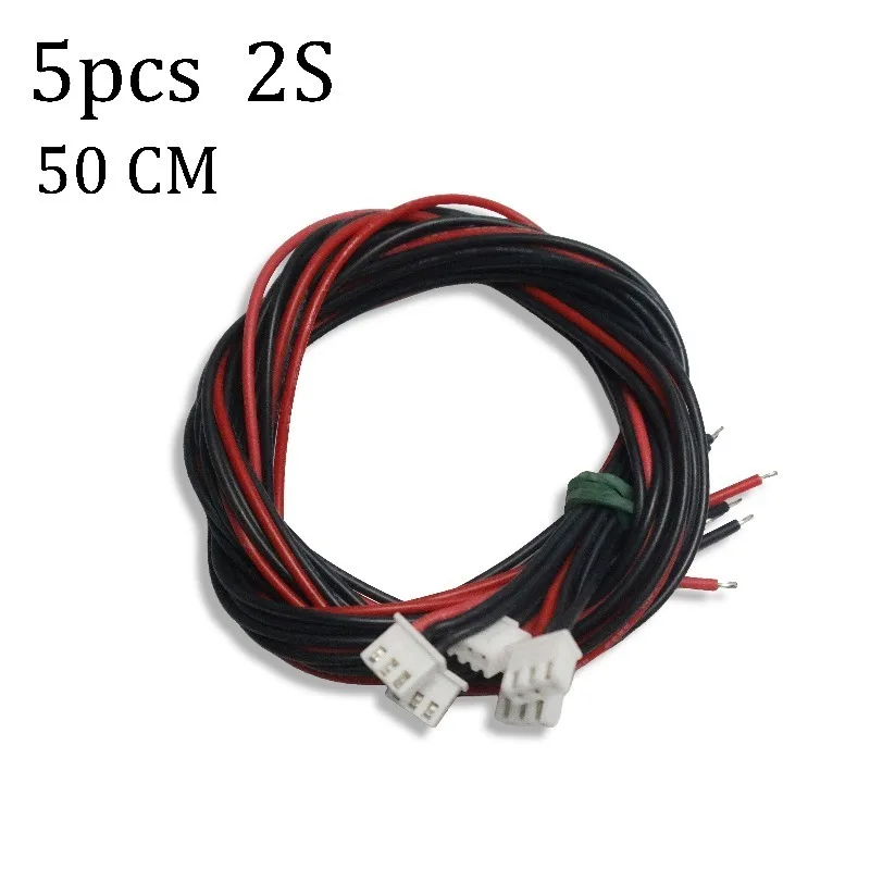 5pcs/1-8S 50cm 22AWG Suitable for IMAX B6 RC Model Lithium Polymer Battery Balance Charging Plug Wire Connector JST-XH Cable