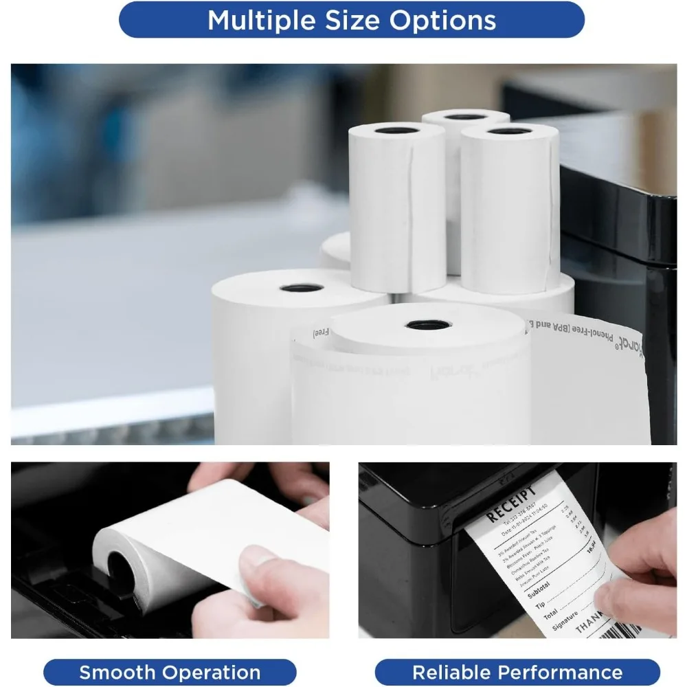 "190ft x 3 witte blended bond-papierrollen, 50 rollen/doos"