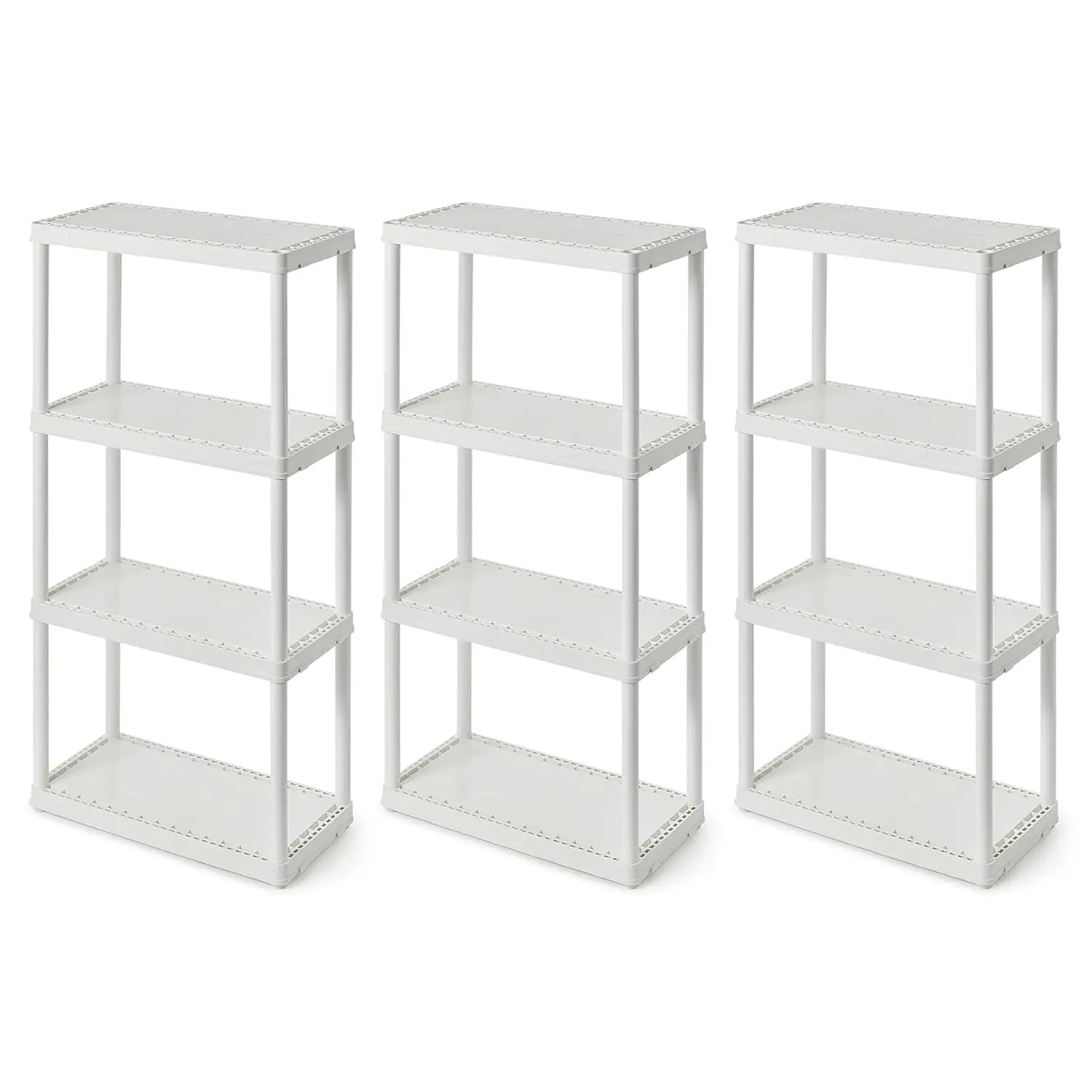 

4 Shelf Fixed Height Solid Light Duty Storage Unit 12 x 24 x 48 for Home, Garage, Basement, & Laundry, White 3, Customized