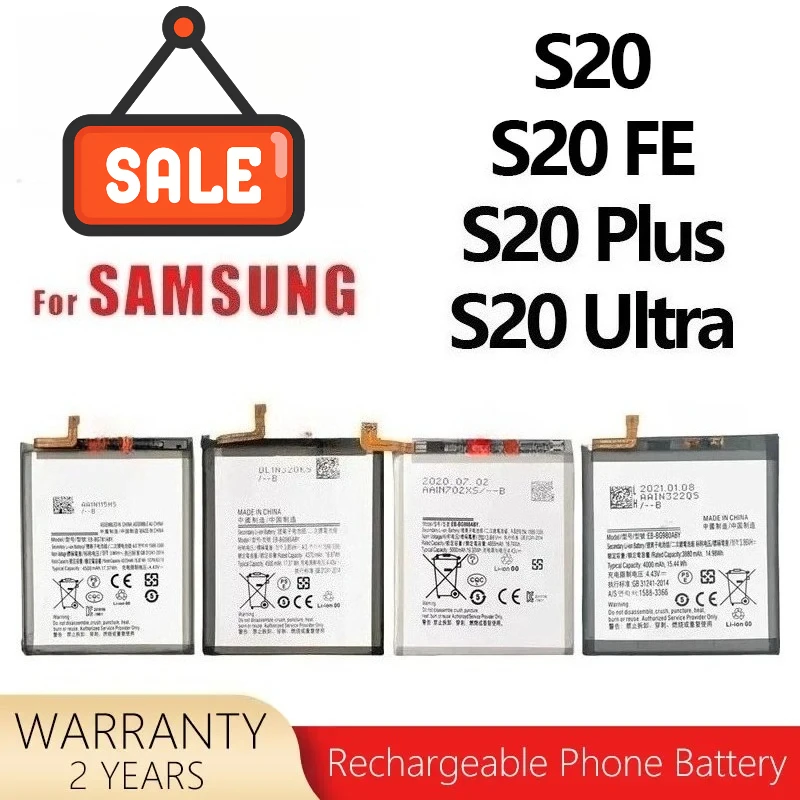 

Новый сменный аккумулятор EB-BG988ABY EB-BG980ABY EB-BG781ABY EB-BG985ABY для Samsung Galaxy S20/S20 Plus S20 FE/S20 Ultra