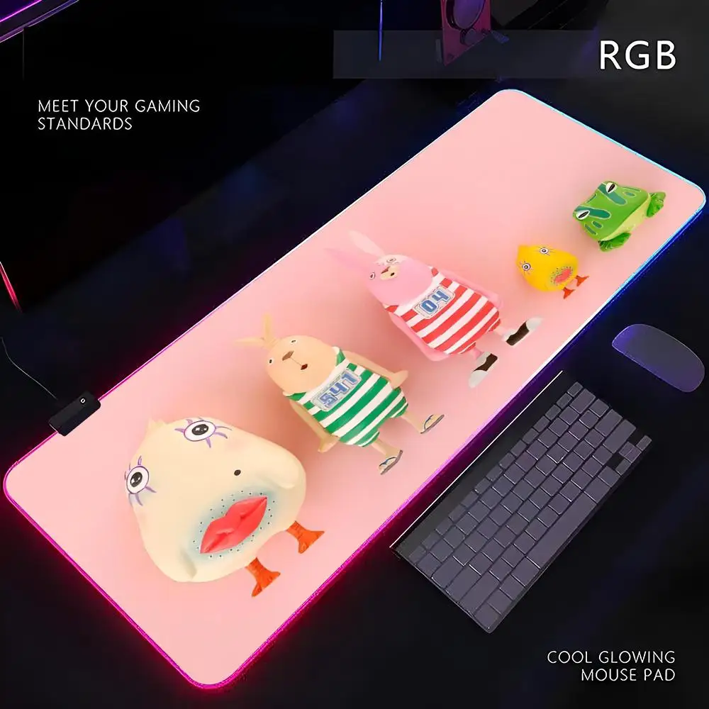 

Коврик для мыши Usavich RGB Gamer со светодиодной подсветкой, коврик для мыши, периферийный коврик для мыши, коврик для компьютерного стола, коврик для мыши XL, ковер для клавиатуры