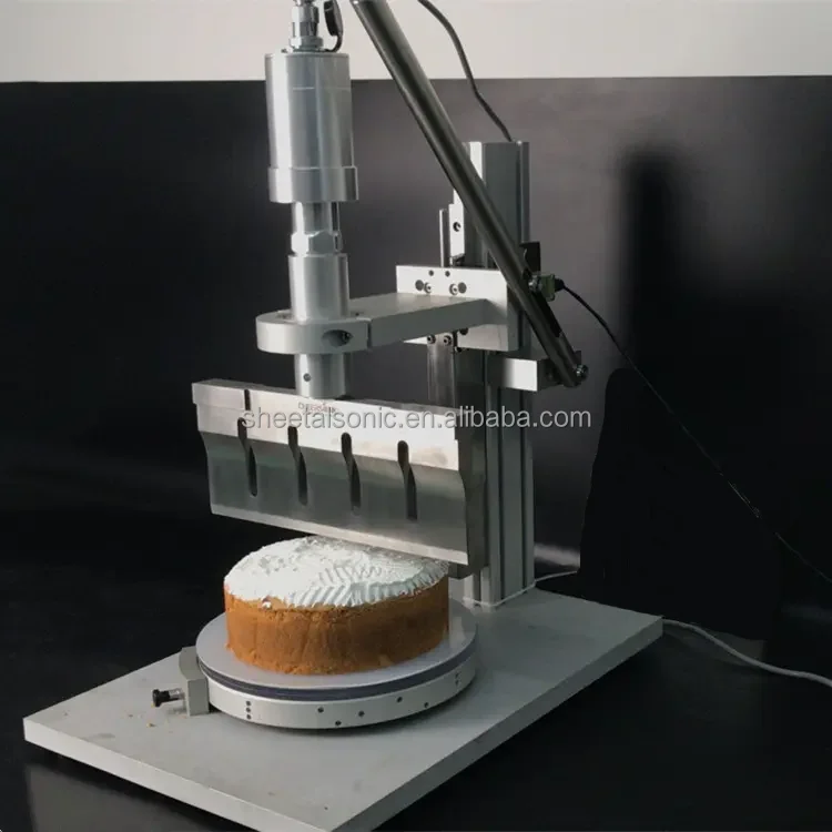 Semi-automatic Ultrasonic Food Cutter Titanium Ultrasonic Knife Rubber Bale Cutter