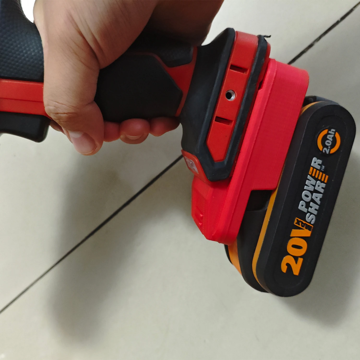 Battery Adapter Converter For Worx Lithium Power Tools – ABS Housing, Plated Steel Contacts, Secure Fit – Compact & Portable
