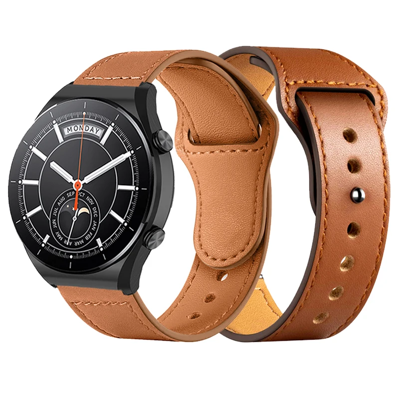 

Кожаный ремешок для часов Xiaomi Watch S1 Active, аксессуары для смарт-часов, браслет для цветных часов Mi Watch, 22 мм