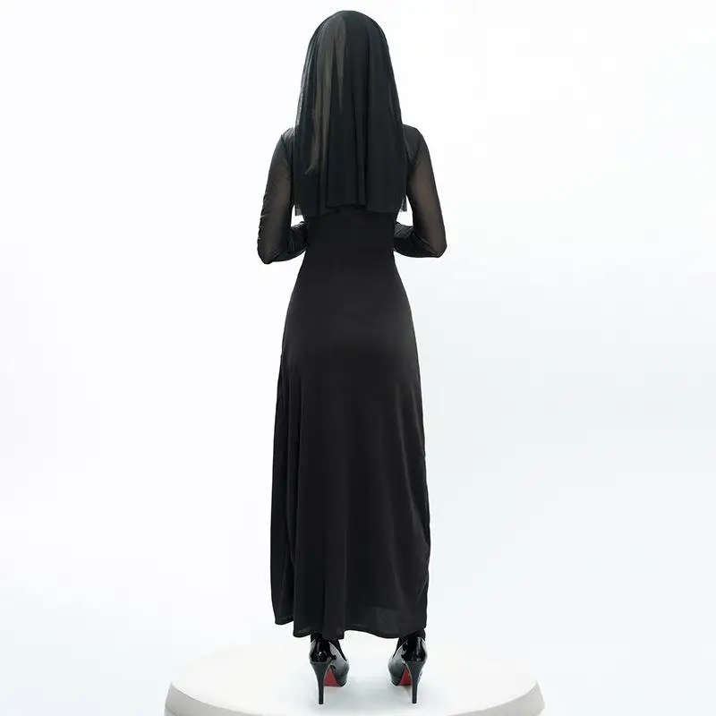 

Сексуальный костюм монахини для взрослых, костюм на Хэллоуин, юбка, дизайн Svel, идеально подходит для женской Faion Par Wear