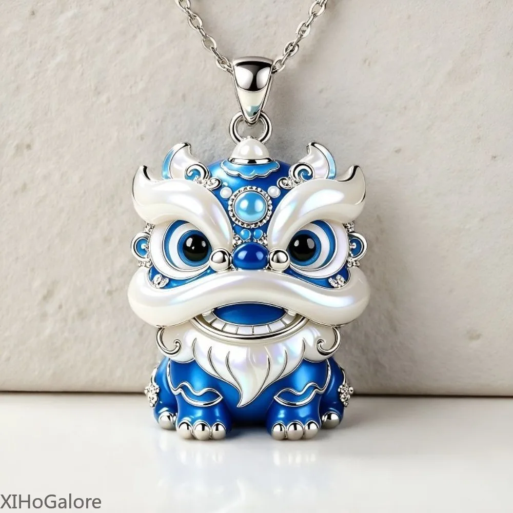 Niedlicher Emaille-Anhänger mit neun Schwänzen, chinesischer moderner Stil, Brosche, ästhetischer Schmuck, Geschenk für Freunde, Familie, trendiges Accessoire – Detail 5