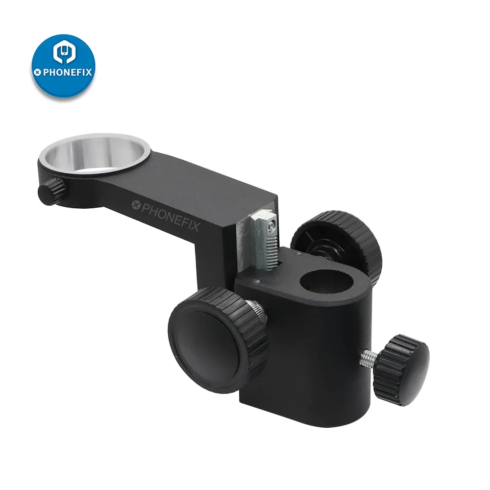 Stereo Microscope Head Holder Focus Adjustment Arm Binocular Trinocular Microscopio Ring Arbor Stand Bracket Diameter 50mm